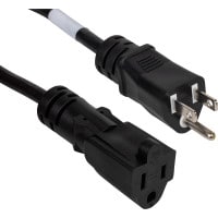 Main product image for 1 Ft. Outlet Saver Black NEMA 5-15P to 5-15R 16/3 Po 110-192